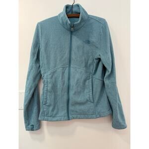 The North Face Sweater Women Size M Full Zip Fleece Jacket Teal